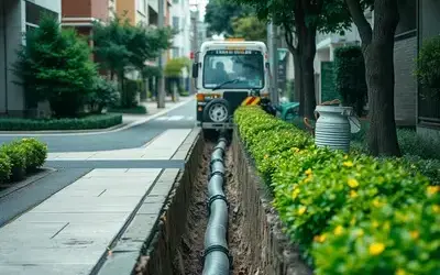 目黒区での非開削工法施工